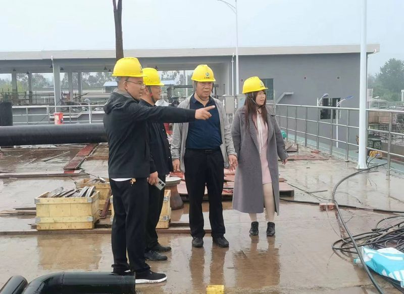 万川环保集团领导到四川自贡 深入污水处理厂项目一线视察指导工作